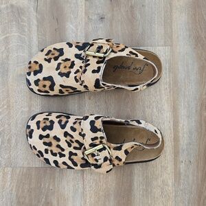 *NEW* Free People Leopard Pony Hair Seattle Slingback Mule